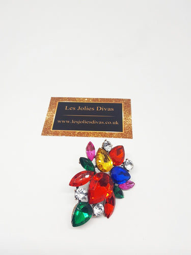 large multicolour statement ring